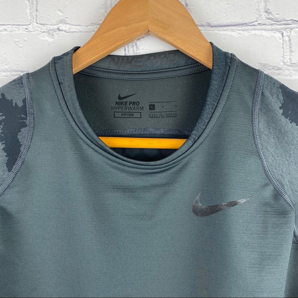 Nike pro fit fitted long sleeve shirt size L - Picture 2 of 7